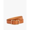 Harlow branded-buckle leather belt