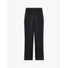 Eva Sparkle wide-leg cropped high-rise stretch-woven trousers