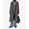 Belted relaxed-fit wool and cashmere-blend coat