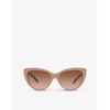 TF4196 cat-eye brand-embellished acetate sunglasses