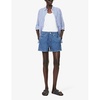 Walking high-rise cotton-jersey shorts