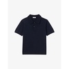 Stretch-woven polo-shirt