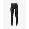 High-rise faux-leather leggings