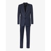 Shelton-fit single-breasted sharkskin wool suit