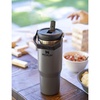 Iceflow™ flip-straw recycled stainless-steel bottle 890ml