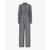 Julia stripe-pattern cotton jumpsuit