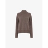 Roll-neck patch-pocket wool jumper