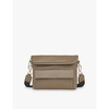 Vida logo-embossed leather cross-body bag