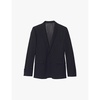 Slim-fit wool-blend blazer