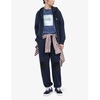 Blazon knee-patch cotton-jersey jogging bottoms