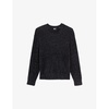 Crewneck long-sleeve knitted jumper