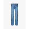 Val 90s faded-wash straight-leg mid-rise denim jeans