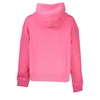 Chic Pink Hooded Sweatshirt with Logo Detail