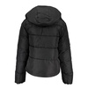 sleek long-sleeved jacket with removable women's hood