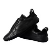 Black Leather Crown Low Top Sneakers Men Shoes