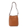 Kate Spade Leila Small Warm Gingerbread Leather Bucket Shoulder Crossbody Bag