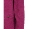 Fuchsia Cotton Blazer Double-Breasted Jacket