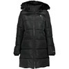 chic hooded jacket with removable fur women's detail