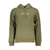 Long Sleeve Hooded Fleece Sweatshirt with Central Pocket and Embroidery