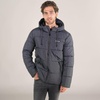 men's heather print puffer jacket