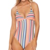 one piece v-neck swimsuit in juicy fruit multi