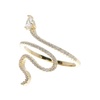 crystal snake ring gold