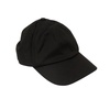 embroidered logo cap with printed flap - black