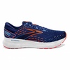 men's glycerin 20 running shoes - 2e/ medium width in blue depths/palace blue/orange