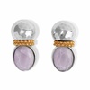 women's venus post drop earrings in lilac