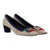 women's multicolored pumps