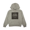 grey cotton torch box logo hoodie