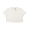 chalk white cotton blank oc cropped t-shirt