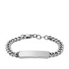 men's elliott stainless steel id bracelet