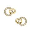 women's hazel icons gold-tone stainless steel stud earrings