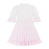 exclusive dip dye short prairie white pink day dress