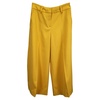 palazzo pants in yellow polyester