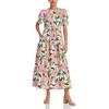 jana womens floral open back midi dress