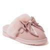 fireside by  women's sydney genuine shearling scuff with bow