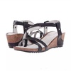 women's revalli aura post wedge sandal in black