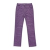 stretch curduroy purple lace-up jeans