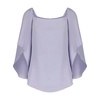 frances 3/4 sleeve top in lilac