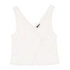 rib cutaway white tank