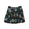 black and multicolored mini bubble skirt