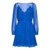 chiffon lace camisole shirt dress in blue