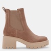 hawk h2o booties mushroom suede