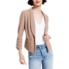 petites womens sit seprate work wear open-front blazer