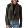 amelia moto jacket in charcoal