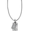 women's meridian zenith charm necklace in silver