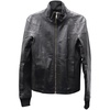 biker jacket in black leather