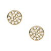 earring women's gold brass stud earring